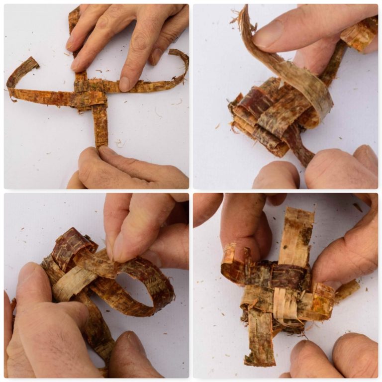 How To…. Weave a Natural Birch Bark Firelighter Bushcraft Days